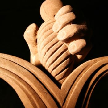 Sculptuur getiteld "la-justice-8.Le fil…" door Pierre Vexlard, Origineel Kunstwerk