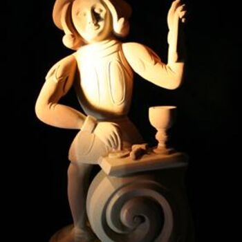 Rzeźba zatytułowany „le-bateleur1.Le ven…” autorstwa Pierre Vexlard, Oryginalna praca