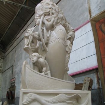 Sculpture intitulée "Dos de la nef. Répo…" par Pierre Vexlard, Œuvre d'art originale