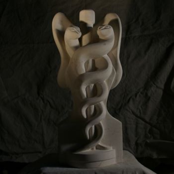 Sculpture titled "caducee.jpg" by Pierre Vexlard, Original Artwork