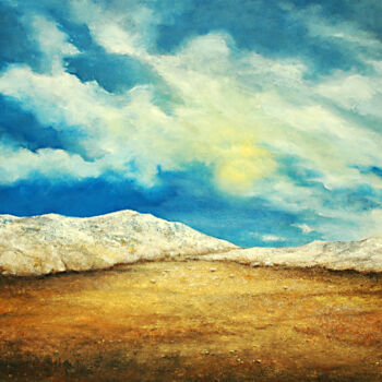 Картина под названием "montagne 4" - Pierre Vogel, Подлинное произведение искусства, Масло