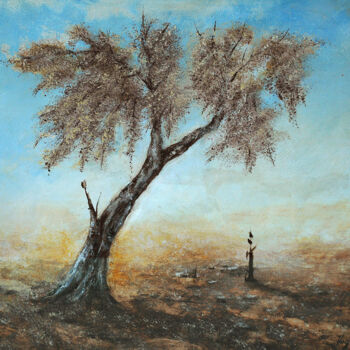 Рисунок под названием "arbre 13" - Pierre Vogel, Подлинное произведение искусства, Графит