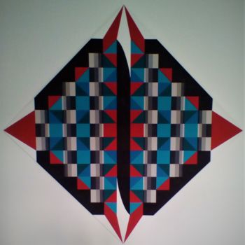 绘画 标题为“geometrische compos…” 由Piet Godderis, 原创艺术品, 丙烯