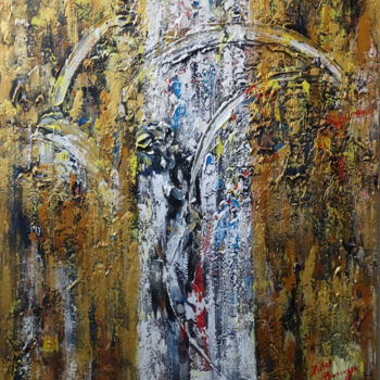 Pittura intitolato "Luci e scintille" da Pietra Barrasso, Opera d'arte originale, Acrilico