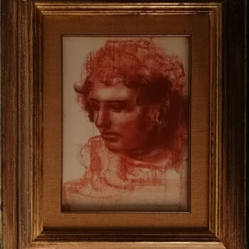 Pintura intitulada "Studio di testa" por Pietro Annigoni, Obras de arte originais