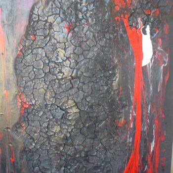 Pittura intitolato "combustione" da Pietro Barone, Opera d'arte originale
