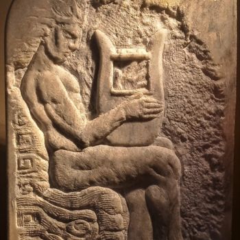 제목이 "Orpheus"인 조형물 Pietro Di Pompeii로, 원작, 돌