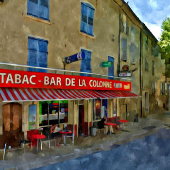 Pintura titulada "Tabac-Bar De La Col…" por Pietrofrance, Obra de arte original