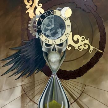 Malarstwo zatytułowany „The Time” autorstwa Pietro Mari, Oryginalna praca, Akryl