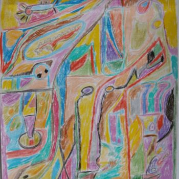 Dessin intitulée "Debordement2" par Gomard, Œuvre d'art originale, Crayon