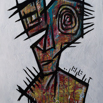 Картина под названием "Endurance" - Simon Houlton, Подлинное произведение искусства, Акрил Установлен на Деревянная рама для…