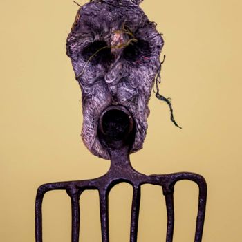 Sculpture intitulée "Rescapé." par Pilado, Œuvre d'art originale, Acier inoxydable