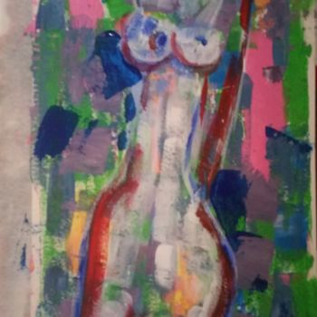 Pintura intitulada "Señora desnuda" por Pilar Cotón, Obras de arte originais, Acrílico