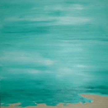 Painting titled "Playa Azul" by Pop, Original Artwork