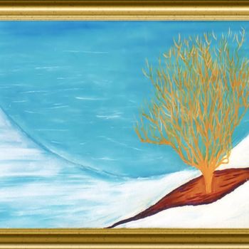 Painting titled "QUIETUDE" by Pili Gaona, Original Artwork