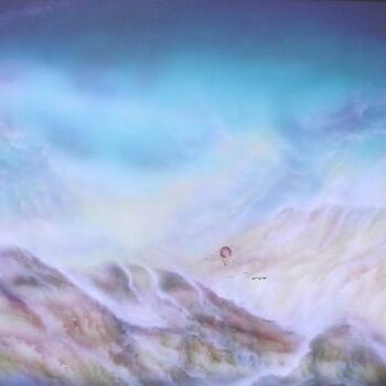 Pintura titulada "LA montagne sacrée" por Pim, Obra de arte original