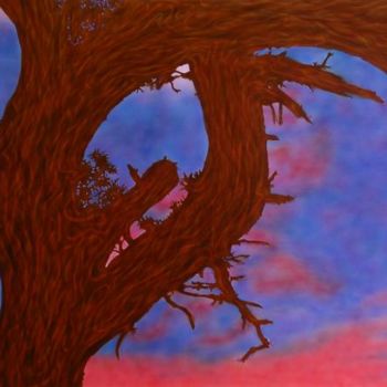 Painting titled "WIND TREE BOUND" by Pimba, Original Artwork, Other