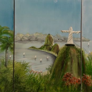 Pittura intitolato "Rio de Janeiro" da Cmpoliva, Opera d'arte originale, Olio