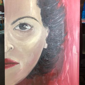 Painting titled "Donna" by Cmpoliva, Original Artwork, Oil