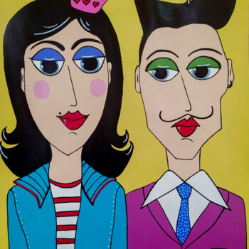 "King and Queen" başlıklı Tablo Pink Moon Studio tarafından, Orijinal sanat, Akrilik