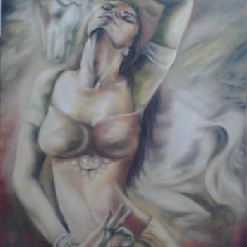 Painting titled "passion" by Richa Kinra, Original Artwork