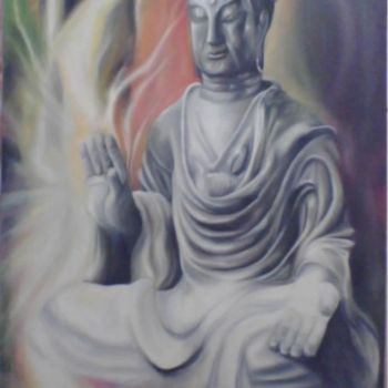 Pintura intitulada "buddha" por Richa Kinra, Obras de arte originais