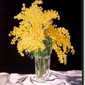 Painting titled "Mimosa" by Pino Lavecchia, Original Artwork