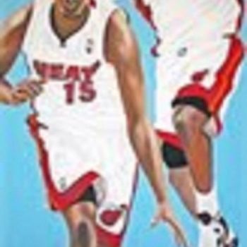 Painting titled "THE MIAMI HEAT 2013…" by Don Hall Art, Original Artwork, Oil