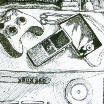 Картина под названием "The Essentials" - Andy Rux, Подлинное произведение искусства, Масло