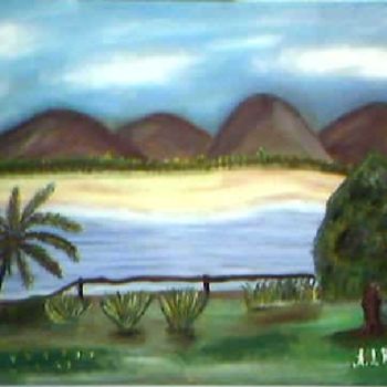 Painting titled "Mi perfil" by Alfredo Jesus Rocha, Original Artwork