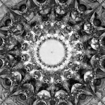 Digitale Kunst getiteld "Mandala 8" door Paul Pinzarrone, Origineel Kunstwerk, 2D Digital Work