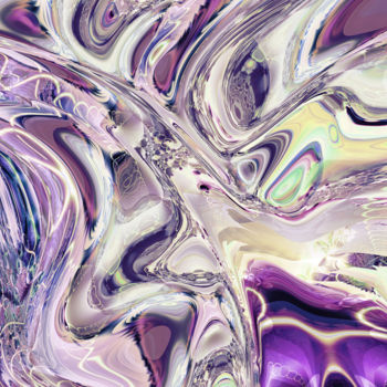 Digitale Kunst mit dem Titel "PURPLE SWEEP B" von Paul Pinzarrone, Original-Kunstwerk, 2D digitale Arbeit