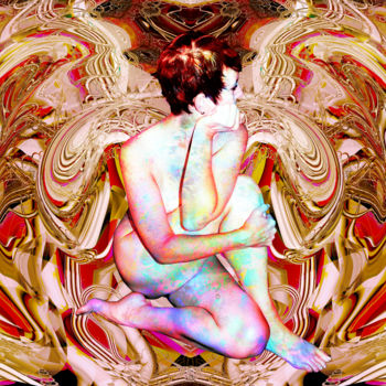 Digitale Kunst mit dem Titel "REBIRTH OF VENUS OR…" von Paul Pinzarrone, Original-Kunstwerk, Fotomontage