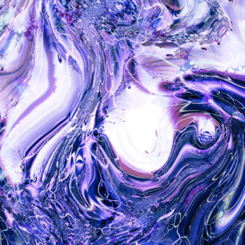 Digitale Kunst mit dem Titel "EYE OF BLUE" von Paul Pinzarrone, Original-Kunstwerk, Digitale Malerei