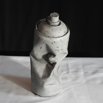 Sculpture titled "Spray Can #2#" by Pio30, Original Artwork, Ceramics