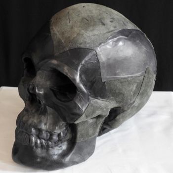 Escultura titulada "Black Skull" por Pio30, Obra de arte original, Otro