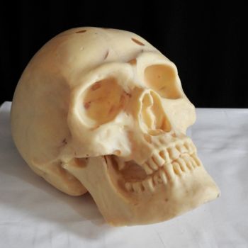 Sculpture titled "#Skull16#" by Pio30, Original Artwork, Resin