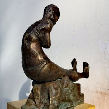 Sculpture titled "REVERIE" by Piotr Bubak, Original Artwork, Bronze