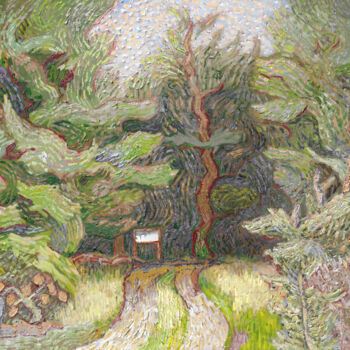 Pintura titulada "Forest" por Piotr Szerszynski, Obra de arte original, Acrílico