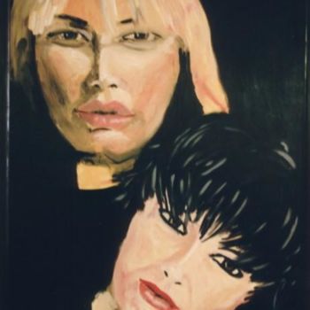 Painting titled "two faces # 3" by Piotr, Original Artwork