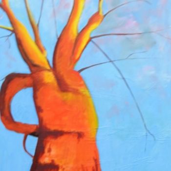 Painting titled "Carrot tree #2" by Piotr, Original Artwork, Oil