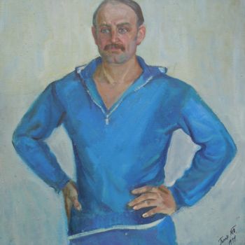 Schilderij getiteld "Мастер Спорта / Mas…" door Petro Pipan, Origineel Kunstwerk, Olie