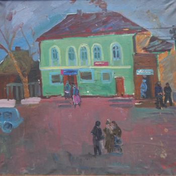 Malerei mit dem Titel "Село Забойки / Zabo…" von Petro Pipan, Original-Kunstwerk, Öl