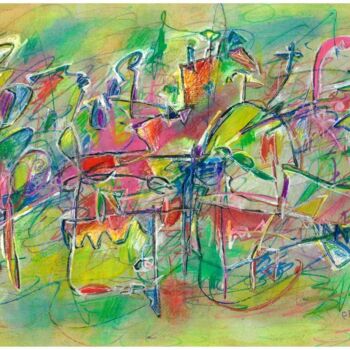 Картина под названием "Jardin des Plantes" - Pipit Yamamoto, Подлинное произведение искусства, Акрил