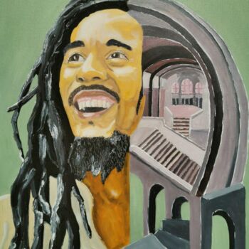 Ζωγραφική με τίτλο "Marley Dream" από Pistonae, Αυθεντικά έργα τέχνης, Λάδι