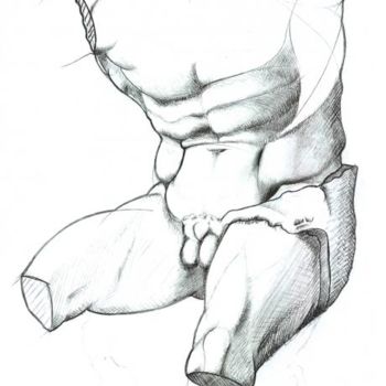 Drawing titled "Torso del belvedere…" by Andrea Pistoni, Original Artwork, Other