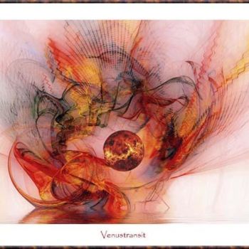 Digitale Kunst getiteld "Venustransit" door Georg Hübner, Origineel Kunstwerk