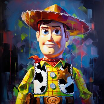 "Woody" başlıklı Dijital Sanat Pixinxt tarafından, Orijinal sanat, AI tarafından oluşturulan görüntü