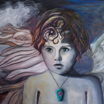 Painting titled "Angels" by Pizolik, Original Artwork, Acrylic