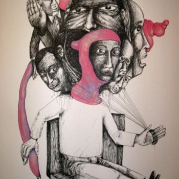 Drawing titled "La Vie en Rose / Ma…" by Patrick Jannin, Original Artwork, Other